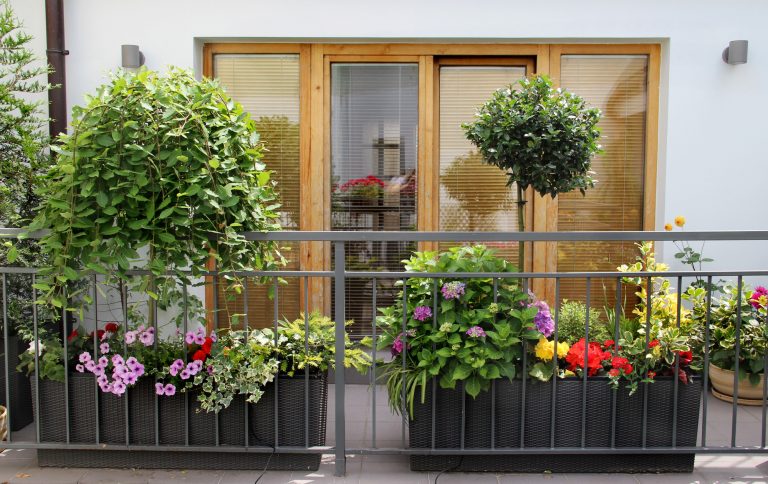 bloempotten balkon