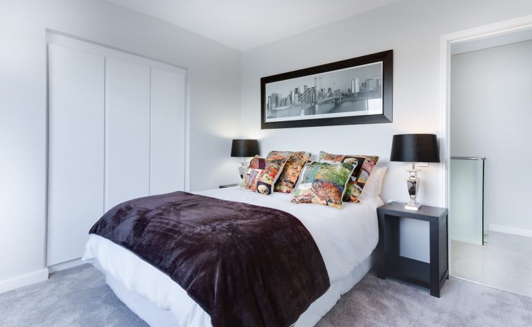 ingerichte slaapkamer